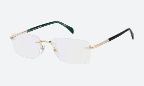 Hero flat-lay of rimless glasses and round frames together