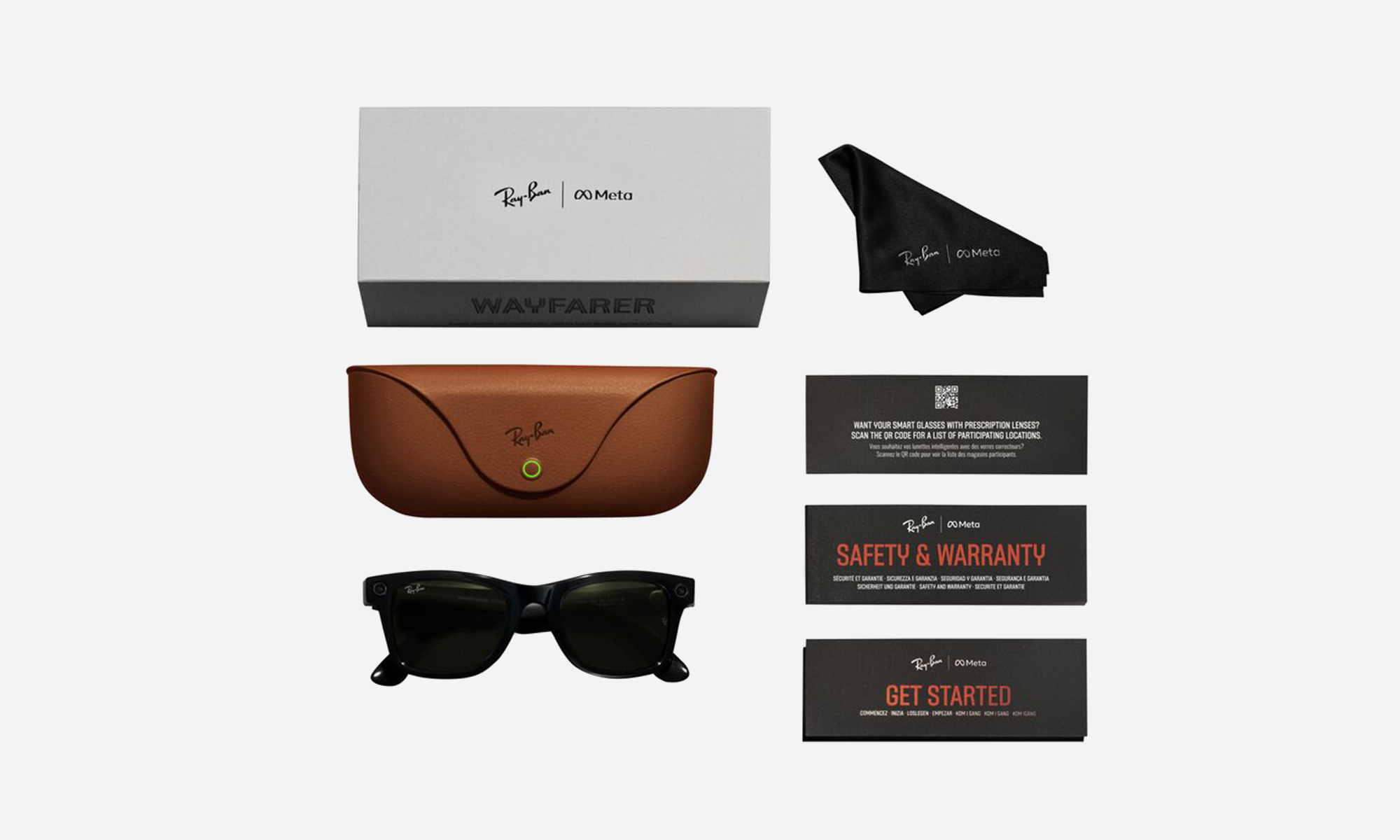 Grid of top luxury wayfarer brand frames