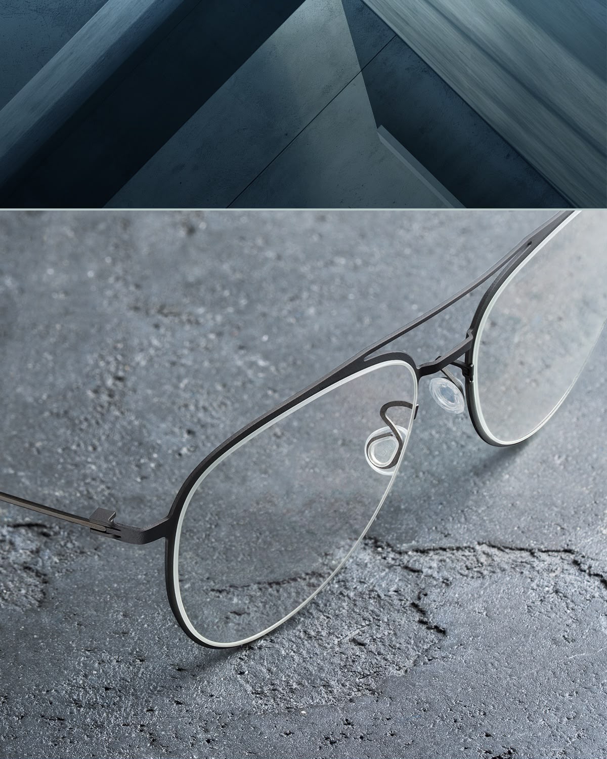 Hero flat-lay of men's specs frames, specs frame