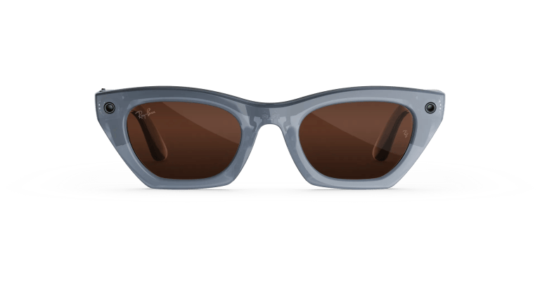 Cleaning Ray-Ban Meta Gen 3 glasses with a soft cloth to care for the lenses and camera