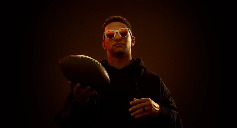 Athlete wearing HSTN, oakley meta hstn athletes