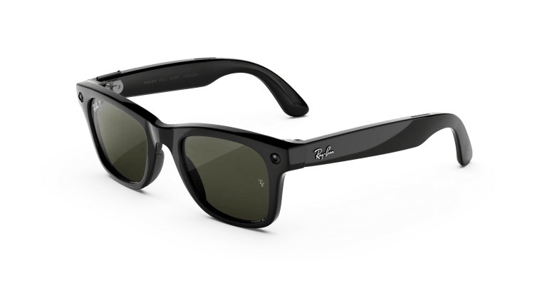 Wayfarer style close-up, ray-ban meta gen 3 wayfarer