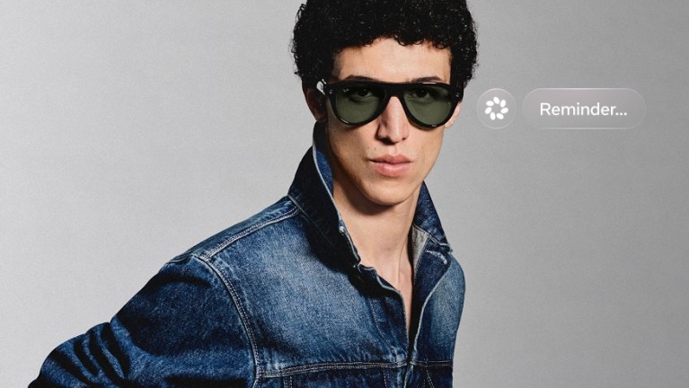 Battery icon overlay on glasses, ray-ban meta gen 3 battery life