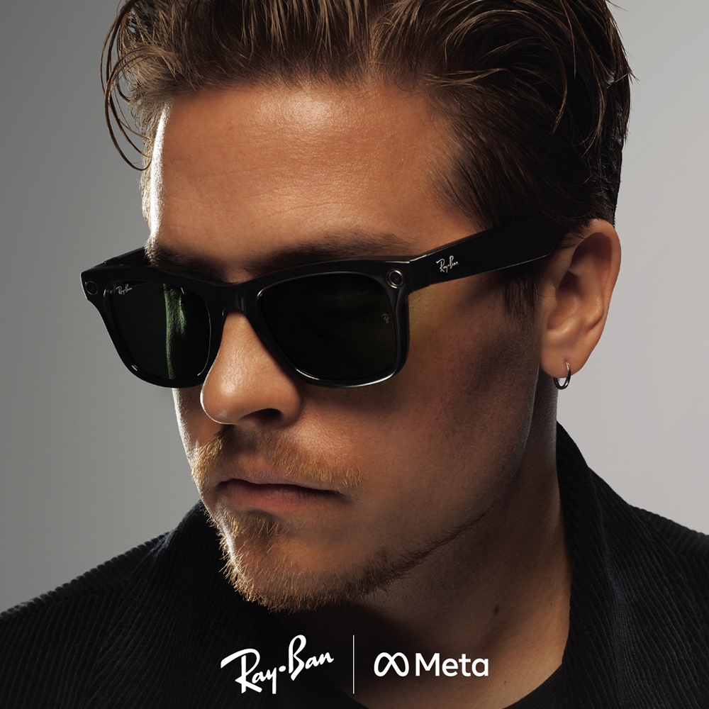Wayfarer sunglasses shown on different face shapes
