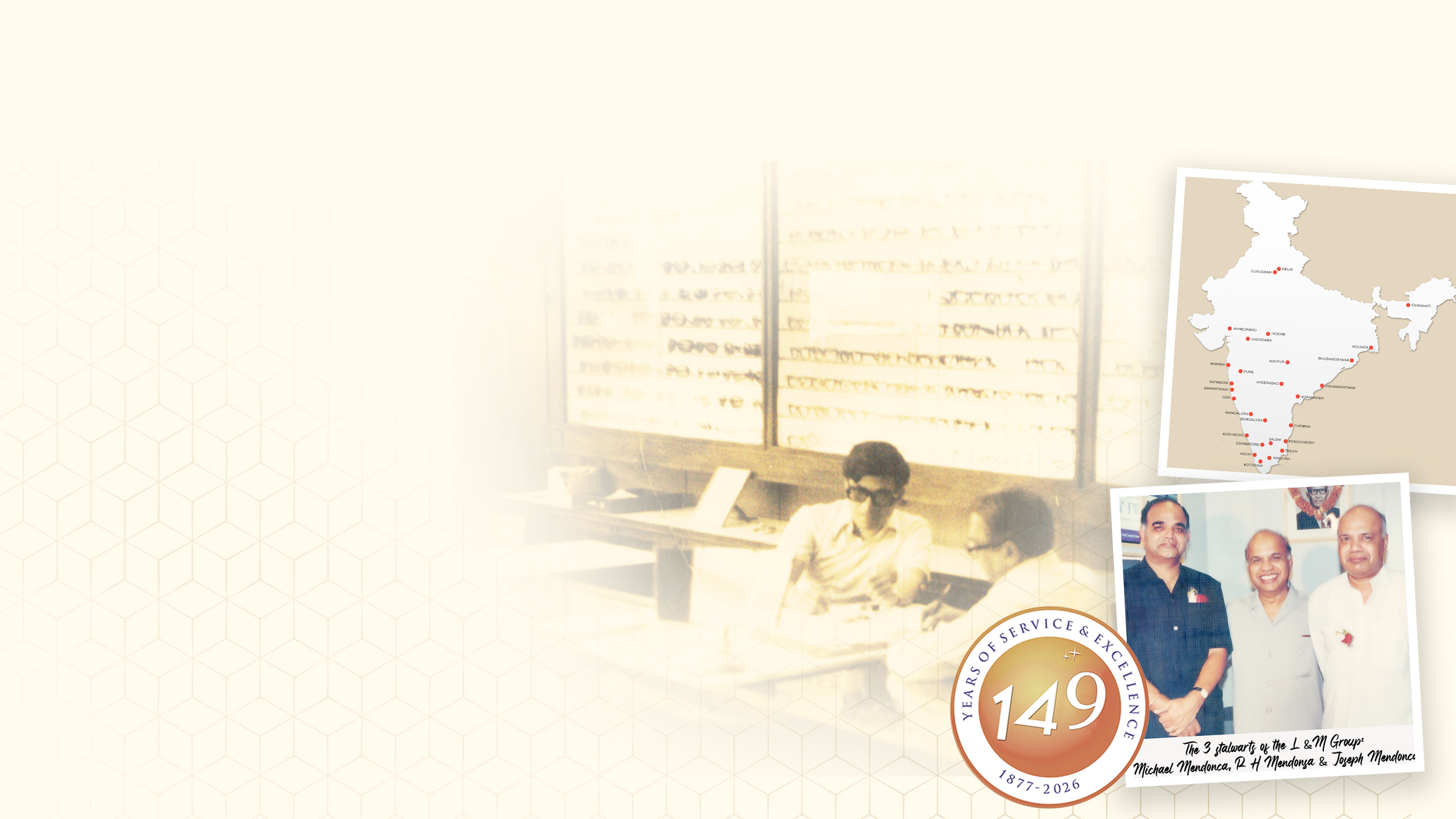 Elderly person having an eye test at the Boutique with a caregiver present