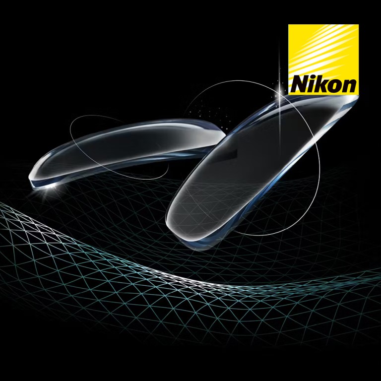 Contact lens case and solution on a clean surface, contact lens care essentials